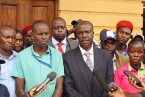 Lawyers Danstan Omari and Stanley kinyanjui moved to court to oppose petition seeking to remove matatus from Nairobi CBD