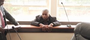 ACA Chairperson Josphat Gichunge in the dock after being charged with soliciting bribes from chinese trader